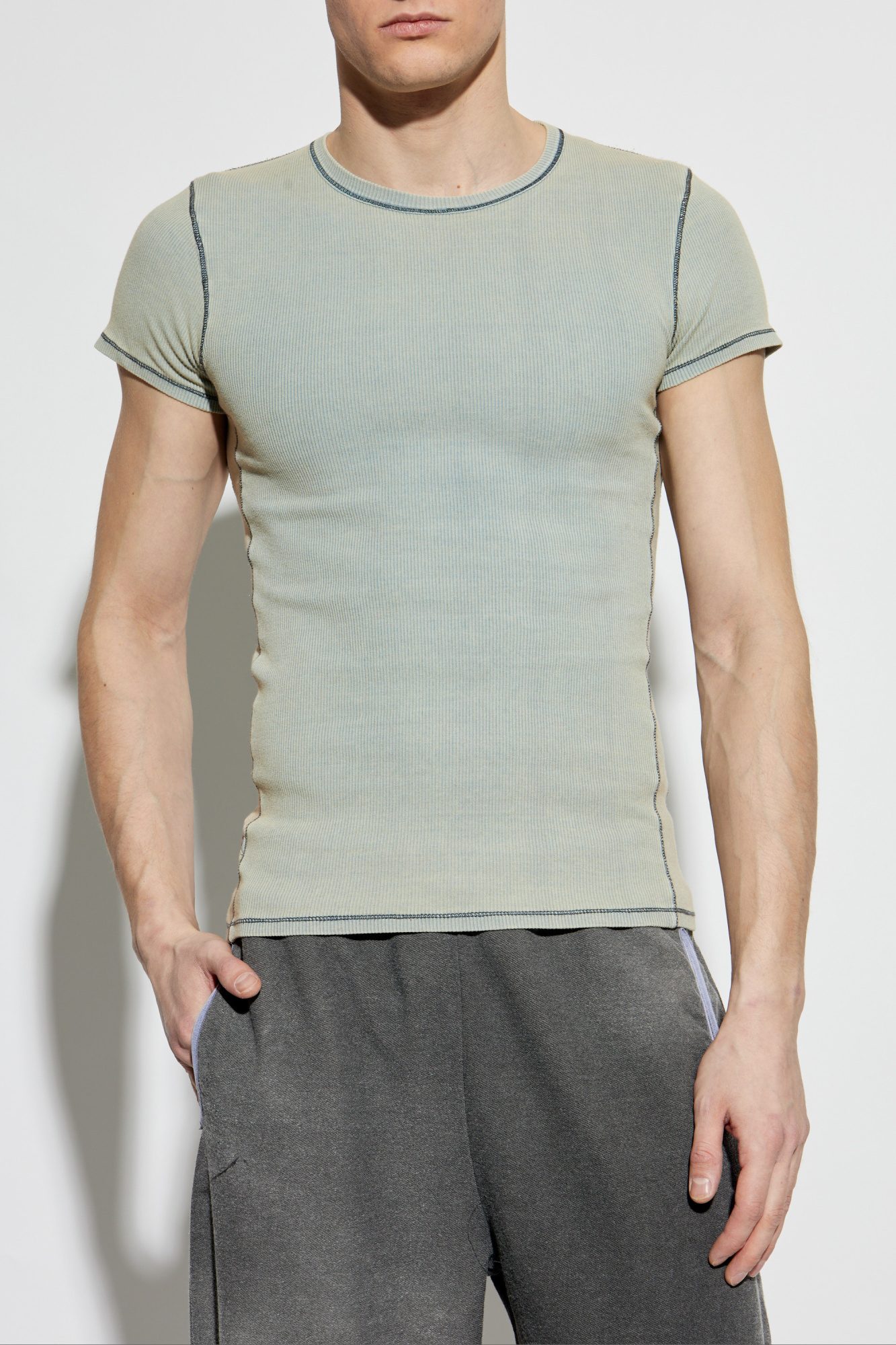 【送料&関税込】Diesel Top T-hans-a Grey Top T-HANS-A Diesel - Vitkac Canada